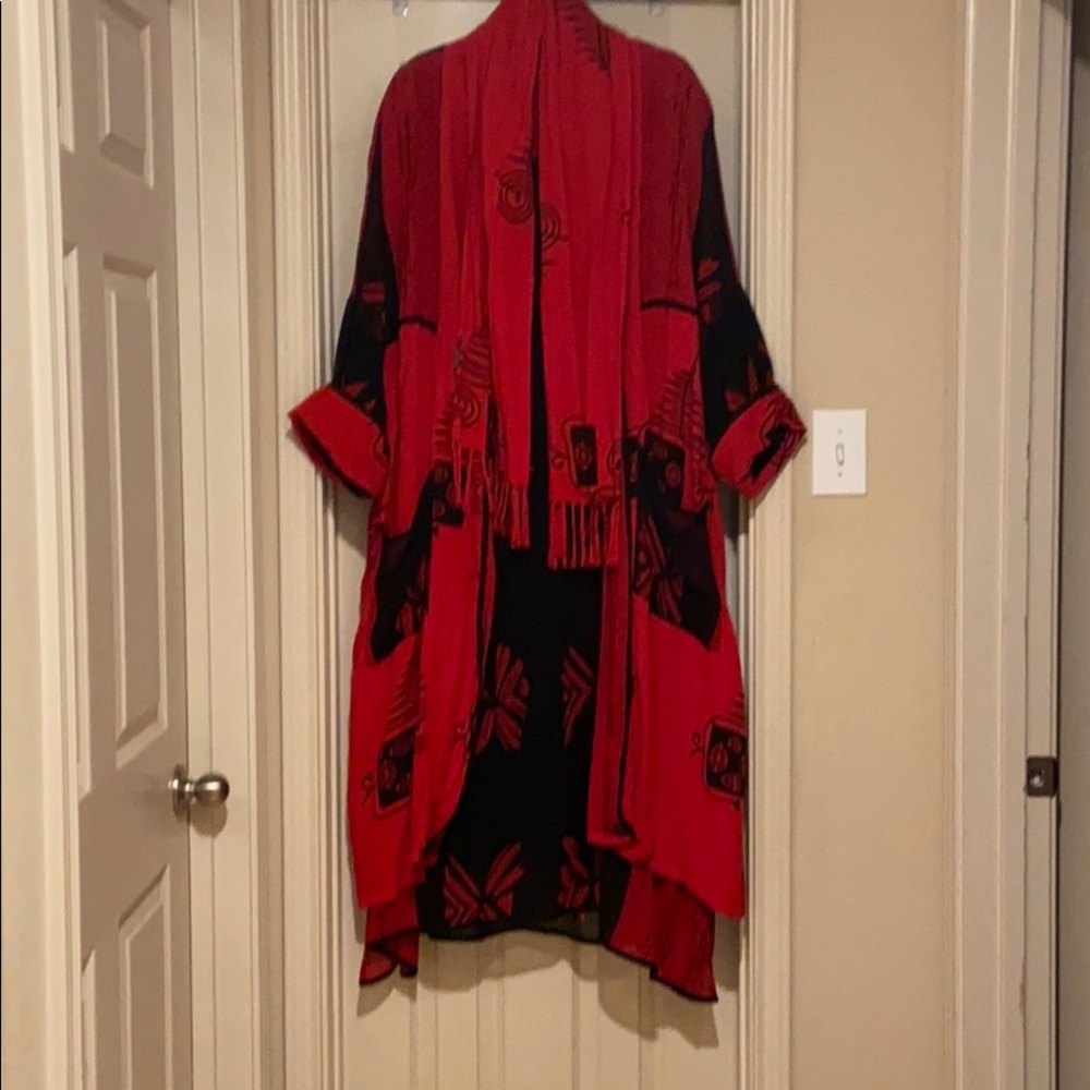 ECU 3 piece African styled long dress suit